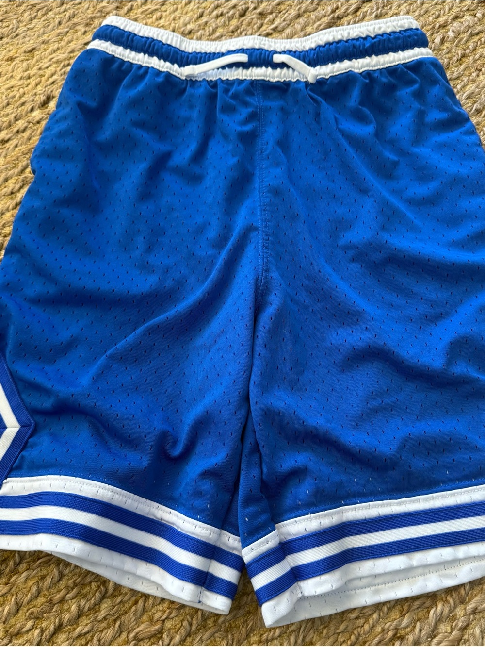 Jordan Dri-Fit Diamond Big Boys Royal Blue Drawstring Athletic Shorts Size XL